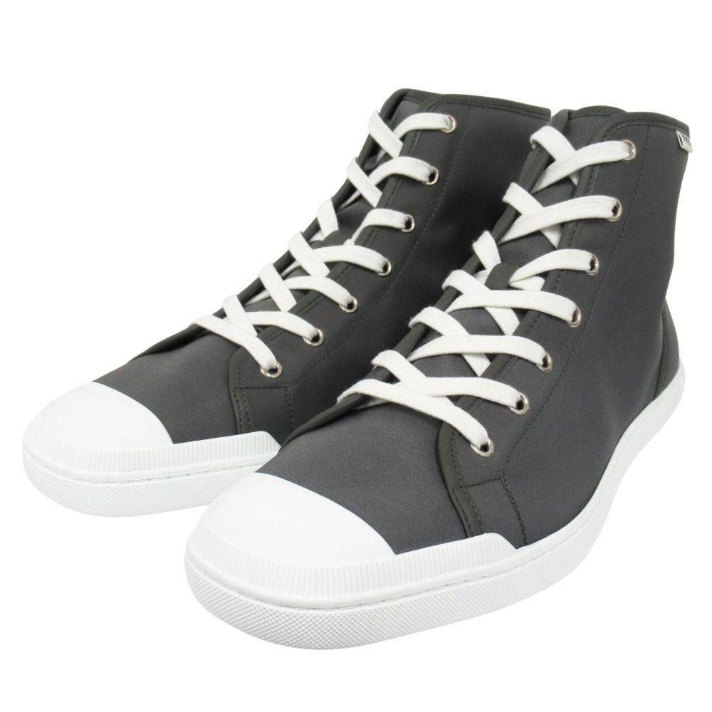 Hermes Express Sneakers Shoes High Cut 43.5 Gray
