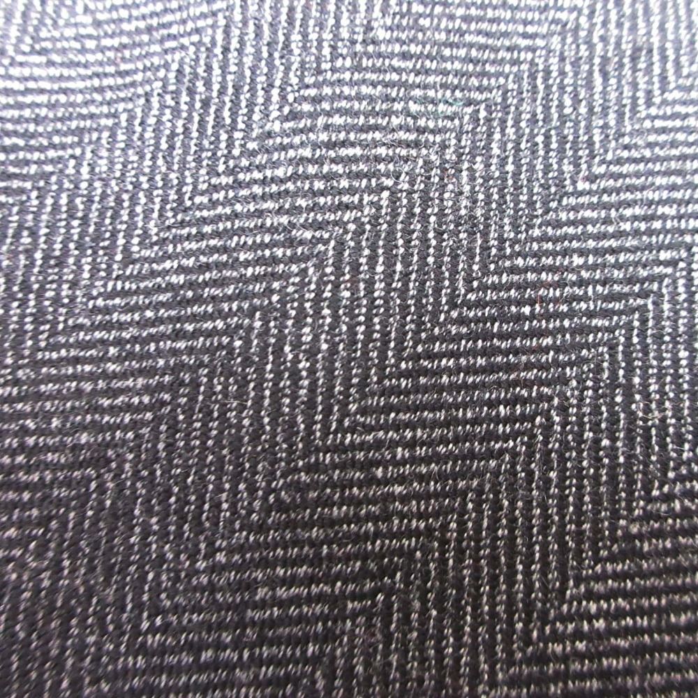 Balenciaga Herringbone Pattern Skirt Side Slit Semi Length Knee 34 Gray Black