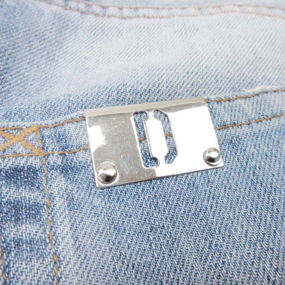 Dolce & Gabbana Distressed Crush Denim Pants 48 Indigo Blue