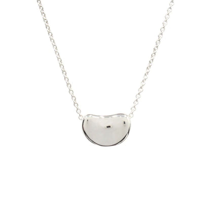 Tiffany & Co Polished Bean Necklace Pendant Silver