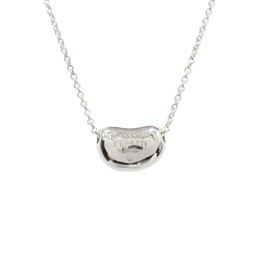 Tiffany & Co Polished Bean Necklace Pendant Silver