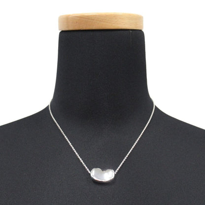 Tiffany & Co Polished Bean Necklace Pendant Silver