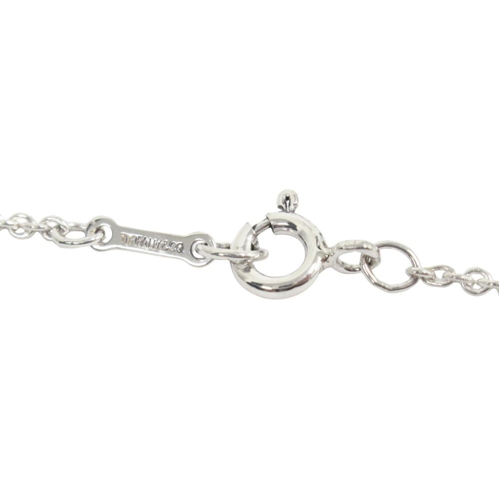 Tiffany & Co Polished Bean Necklace Pendant Silver