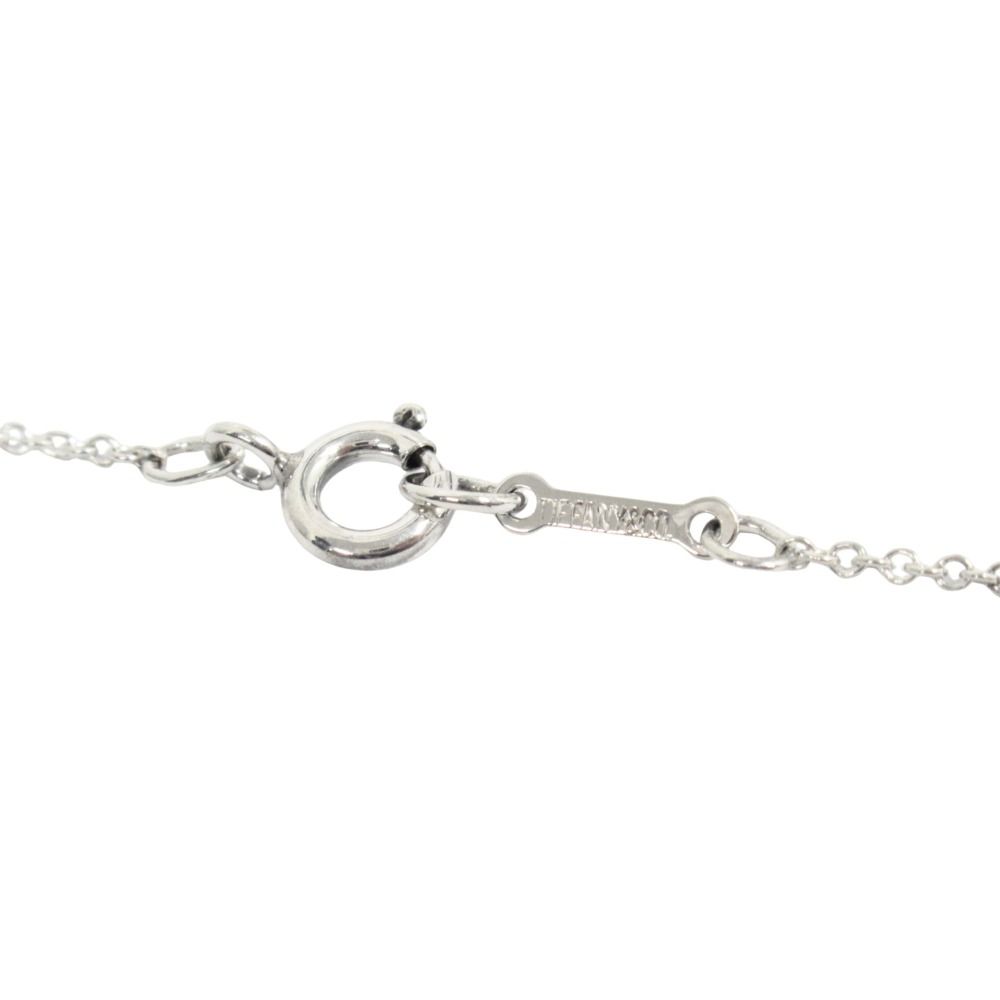 Tiffany & Co Polished Crescent Necklace Silver