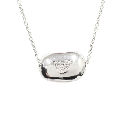 Tiffany & Co Polished Bean Necklace Pendant Silver