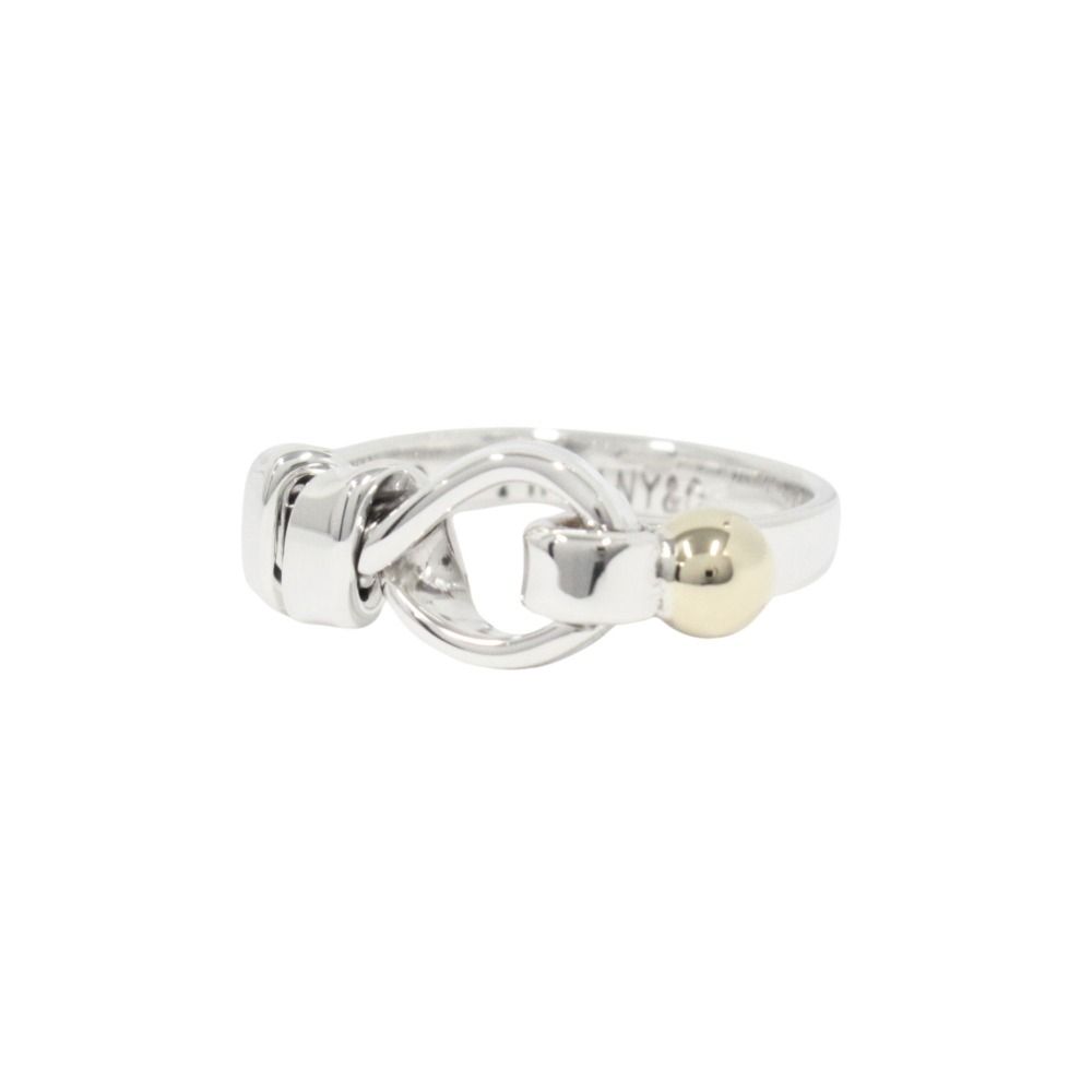 Tiffany & Co Polished 18k Yellow Gold Combination Hook Eye Ring