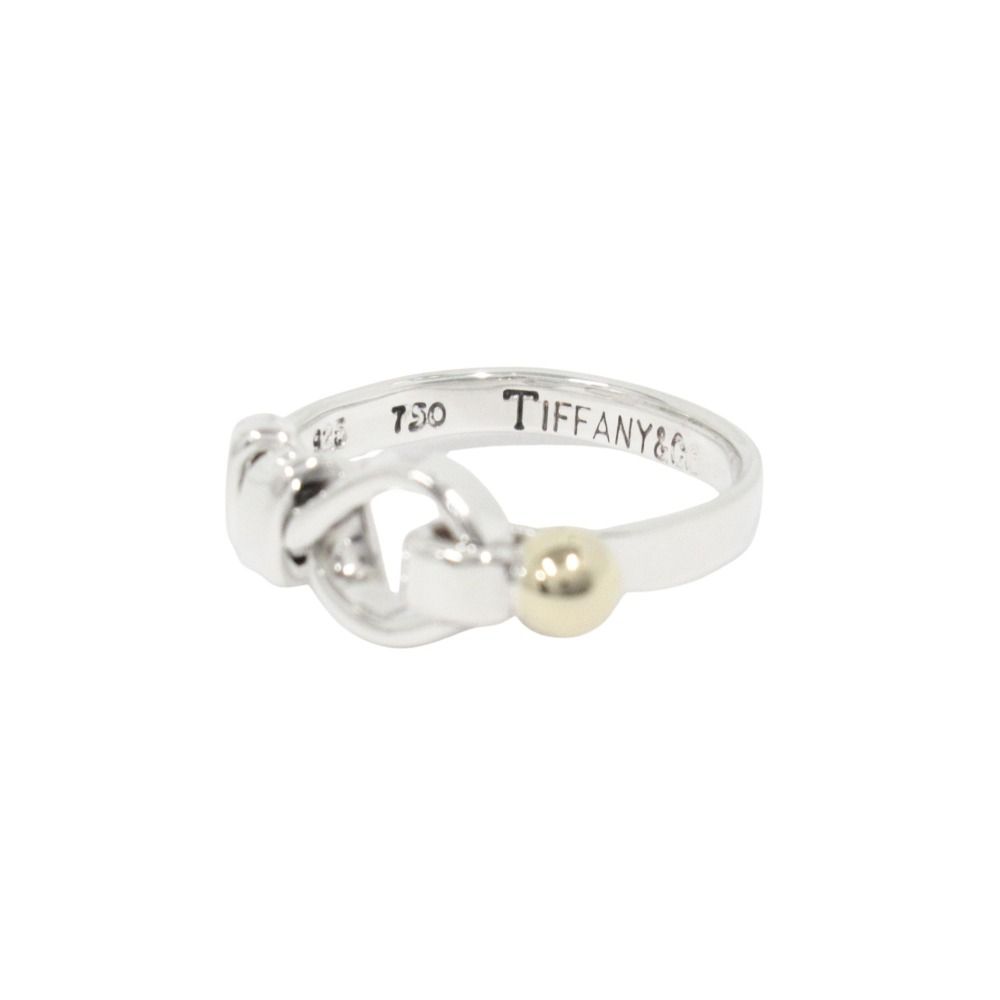 Tiffany & Co Polished 18k Yellow Gold Combination Hook Eye Ring