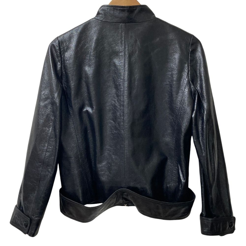 Louis Vuitton Sheep Leather Single Rider Jacket 38 Black