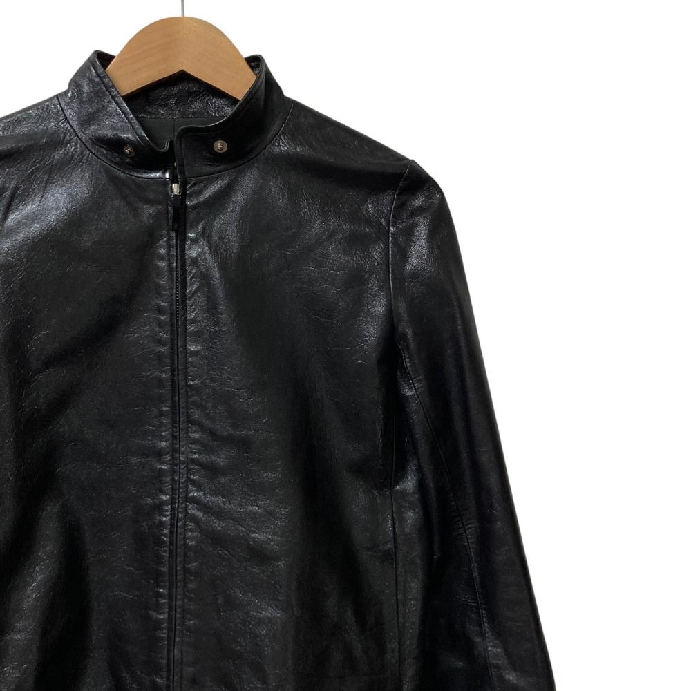 Louis Vuitton Sheep Leather Single Rider Jacket 38 Black