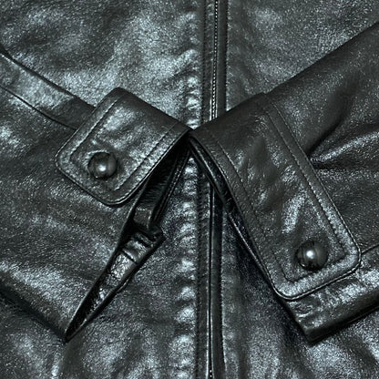 Louis Vuitton Sheep Leather Single Rider Jacket 38 Black