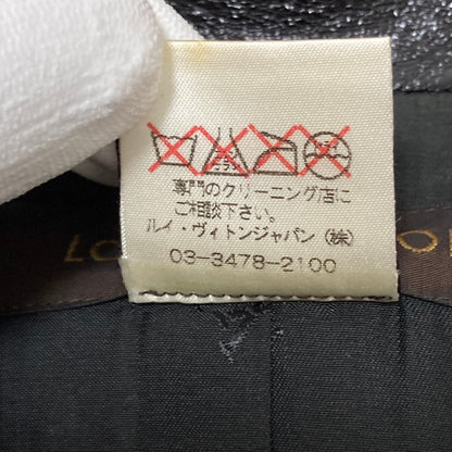 Louis Vuitton Sheep Leather Single Rider Jacket 38 Black