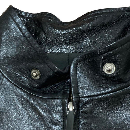 Louis Vuitton Sheep Leather Single Rider Jacket 38 Black