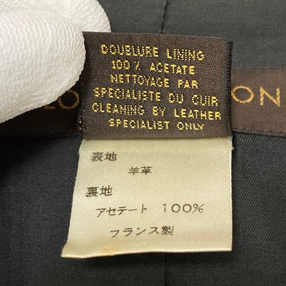 Louis Vuitton Sheep Leather Single Rider Jacket 38 Black