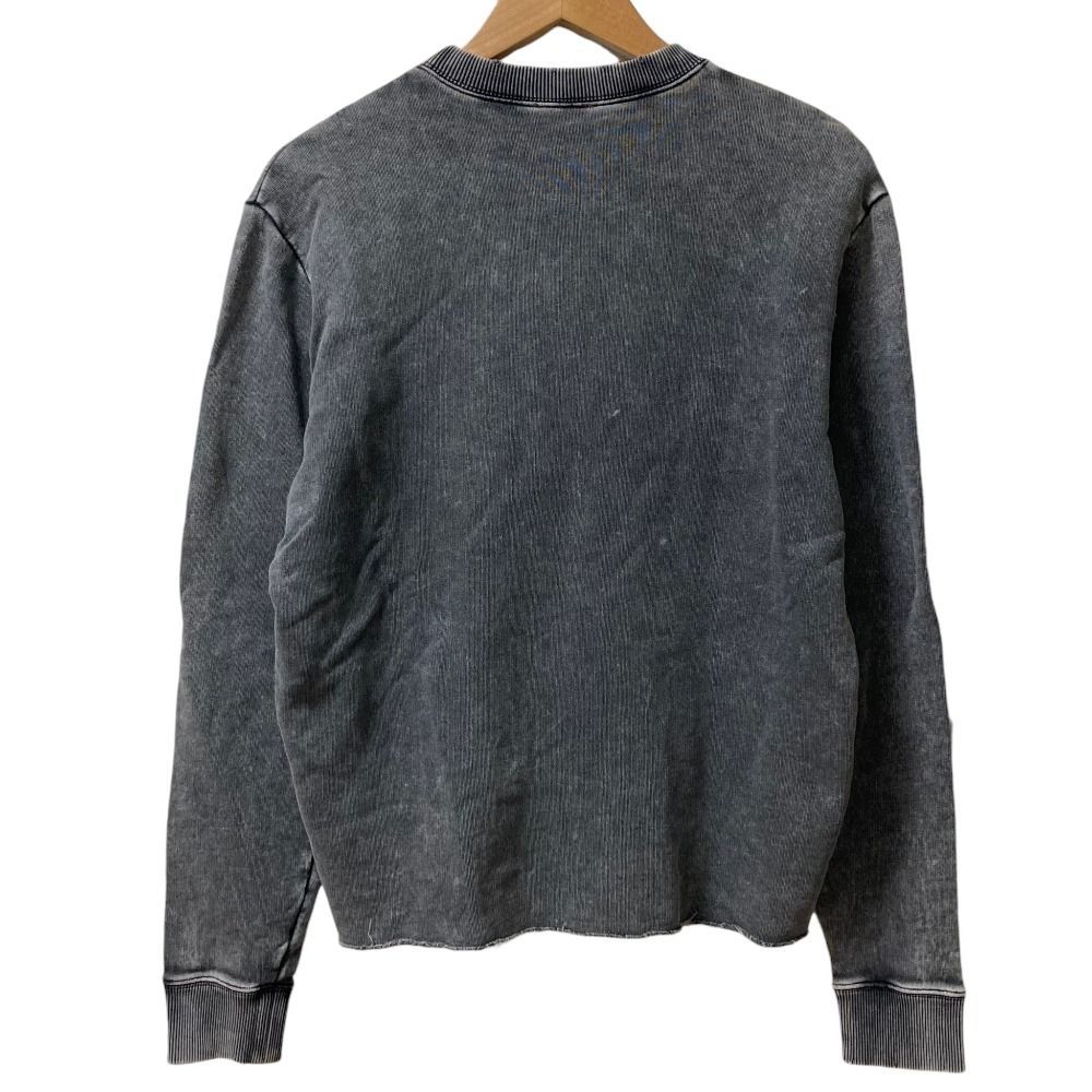 Saint Laurent Paris Vintage Wash Sweatshirt XS Charcoal Gray