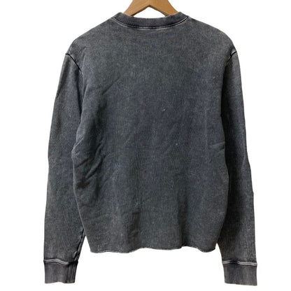 Saint Laurent Paris Vintage Wash Sweatshirt XS Charcoal Gray