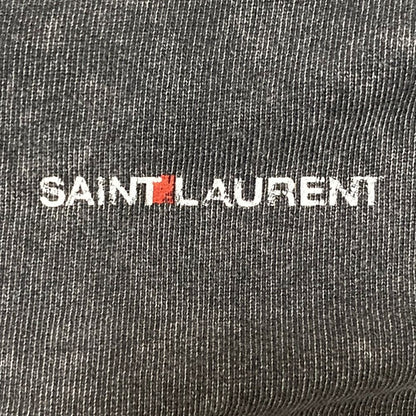 Saint Laurent Paris Vintage Wash Sweatshirt XS Charcoal Gray