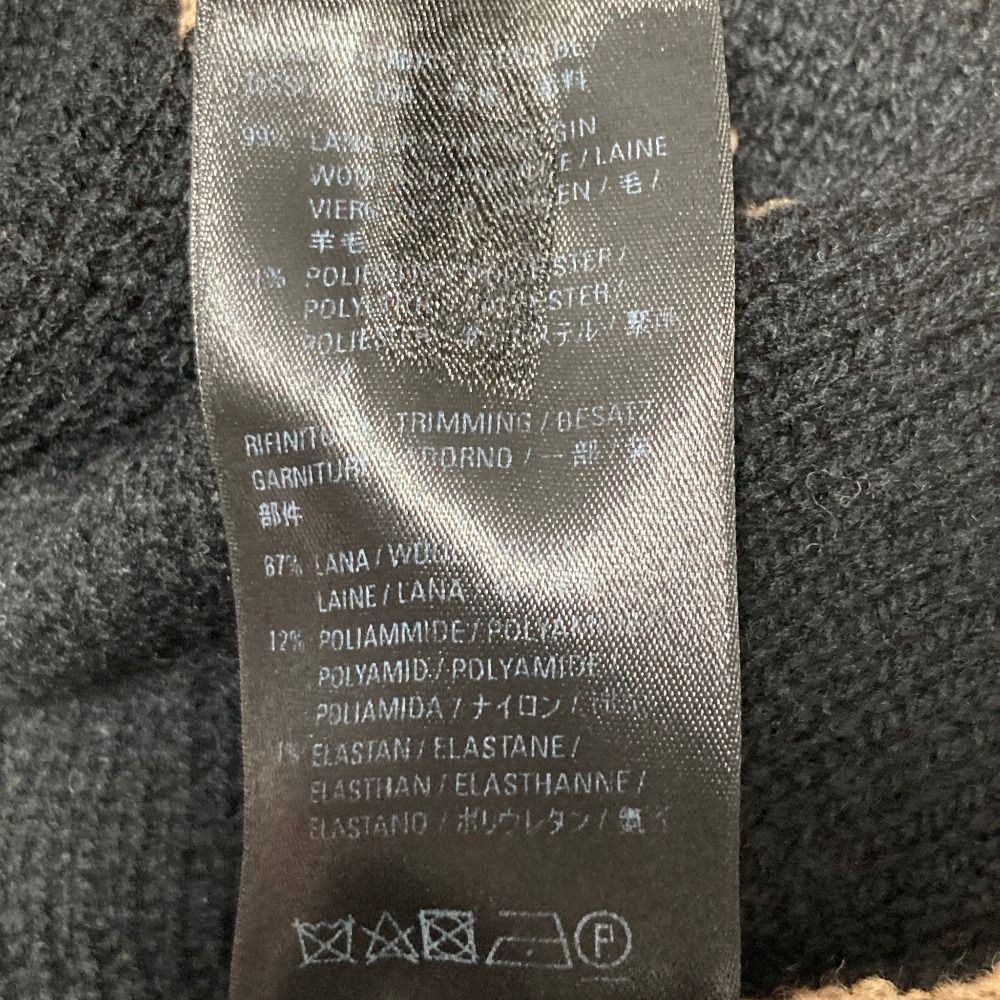 Balenciaga Logo Jacquard Crew Neck Knit Sweater XS Camel
