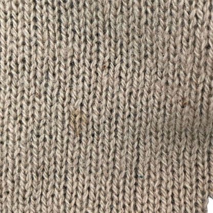 Balenciaga Logo Jacquard Crew Neck Knit Sweater XS Camel