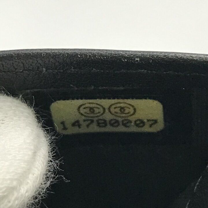 Chanel Bifold Wallet Leather Black Coin Case