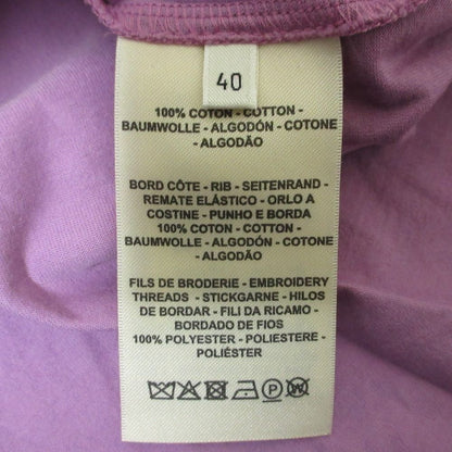 Hermes Embroidery Pocket T-Shirt 40 Purple