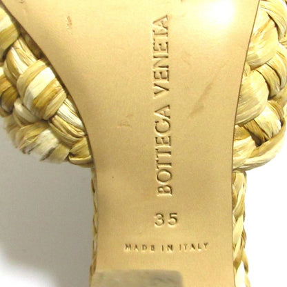 Bottega Veneta Raffia Mules Sandals 35 Natural