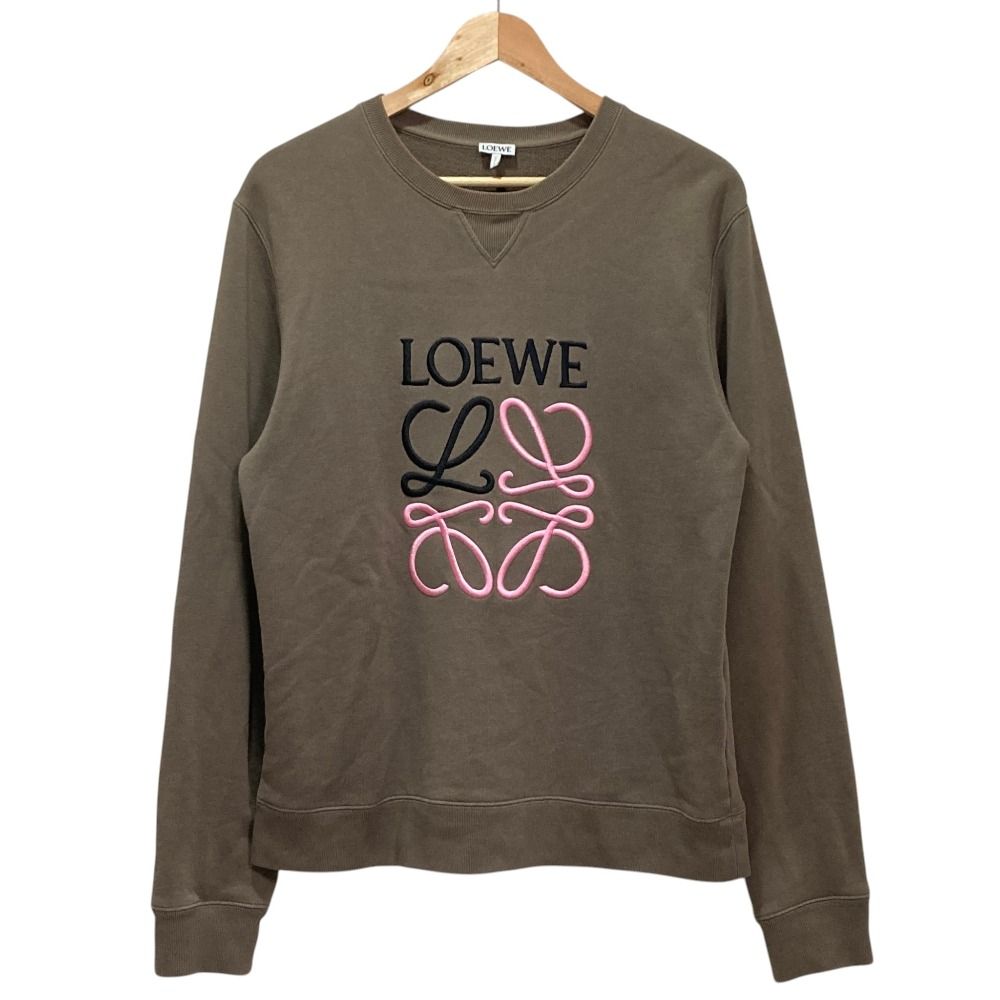 Loewe Anagram Embroidery Sweatshirt M Brown
