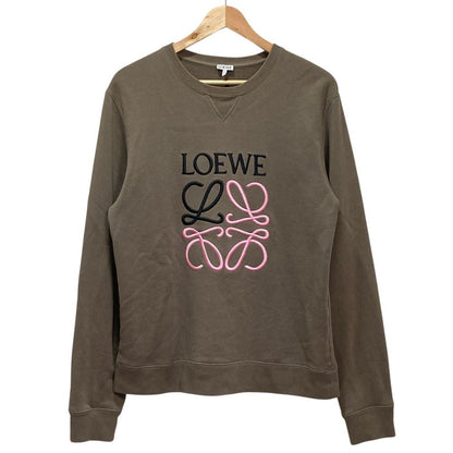 Loewe Anagram Embroidery Sweatshirt M Brown
