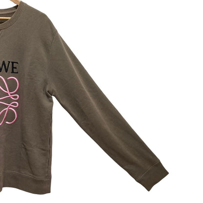 Loewe Anagram Embroidery Sweatshirt M Brown