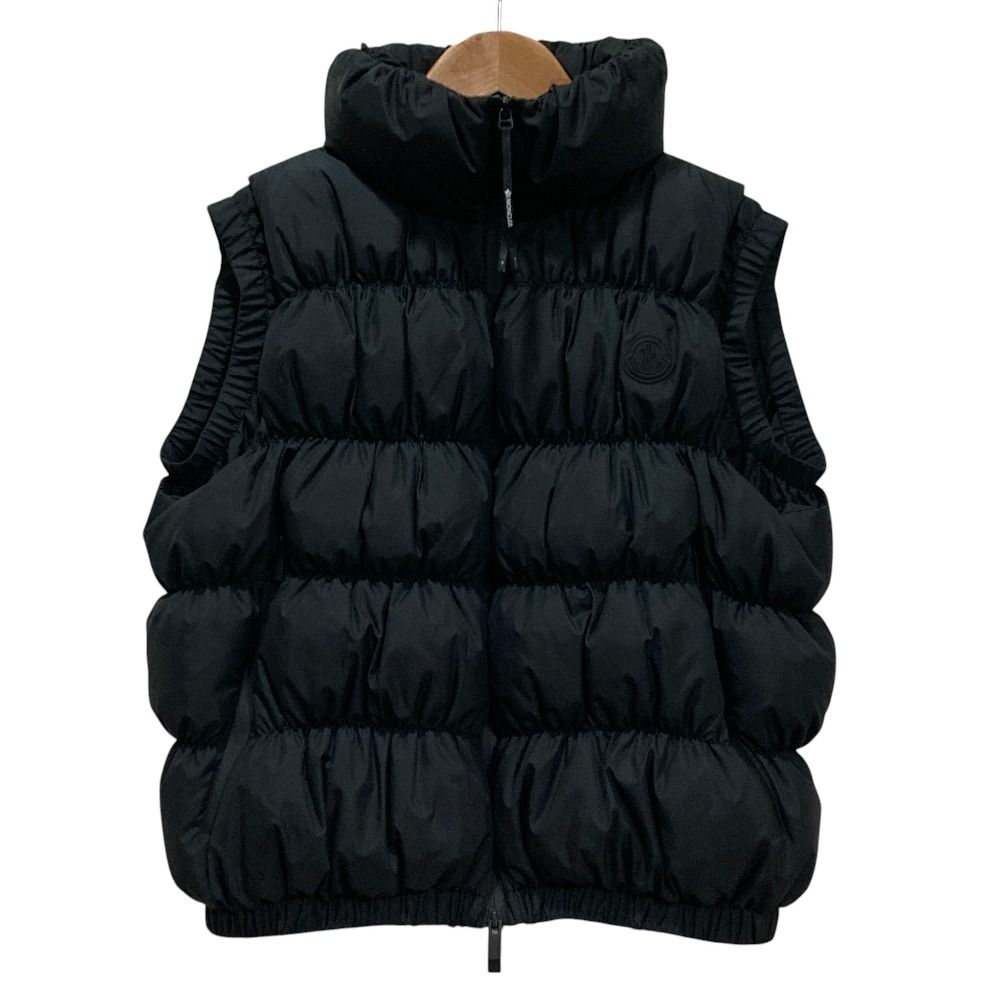 Moncler Apriate Vest High Neck Down Jacket 0 Black