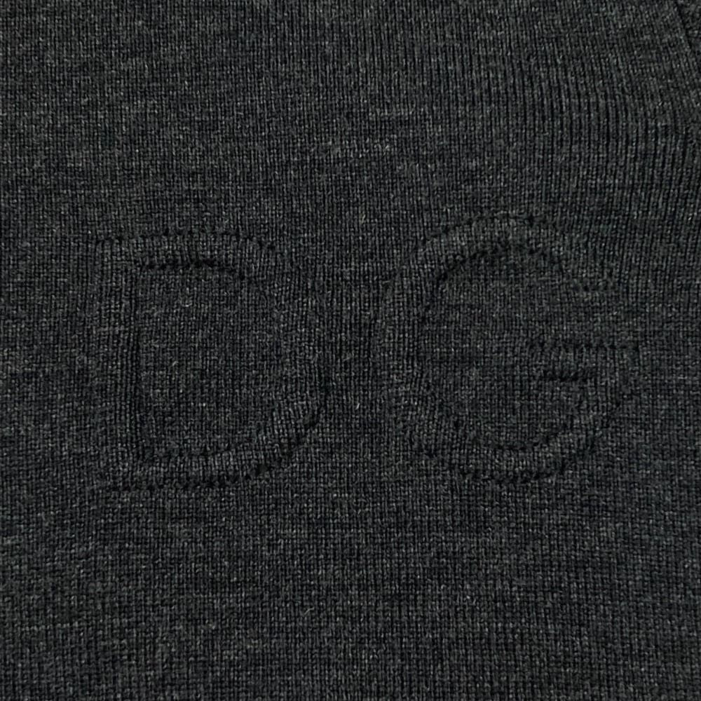 Dolce & Gabbana DG Logo Driver's Knit Jacket 50 Gray