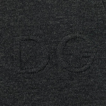 Dolce & Gabbana DG Logo Driver's Knit Jacket 50 Gray