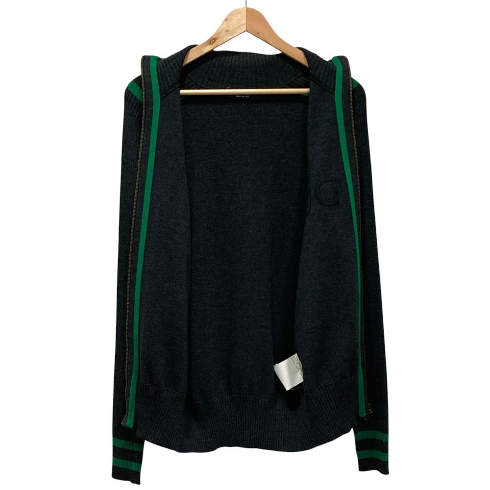 Dolce & Gabbana DG Logo Driver's Knit Jacket 50 Gray