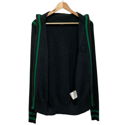 Dolce & Gabbana DG Logo Driver's Knit Jacket 50 Gray