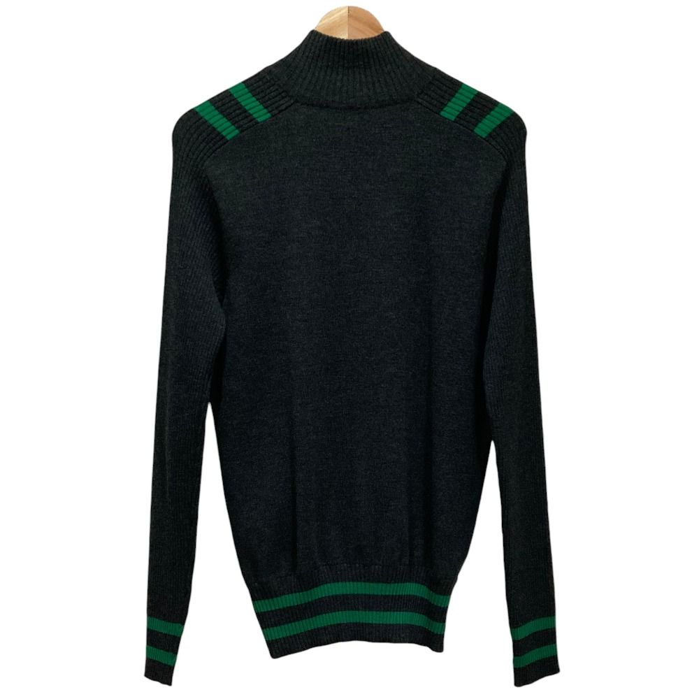 Dolce & Gabbana DG Logo Driver's Knit Jacket 50 Gray