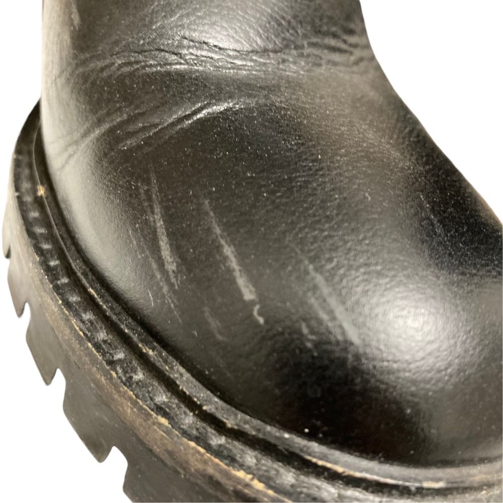 Fendi Leather Engineer Boots 39 Black