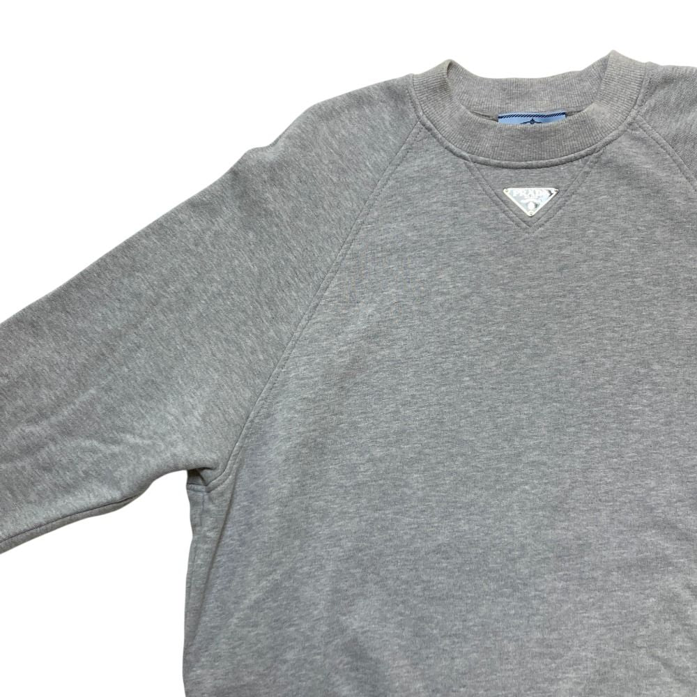 Prada Raglan Sleeve Sweatshirt S Gray