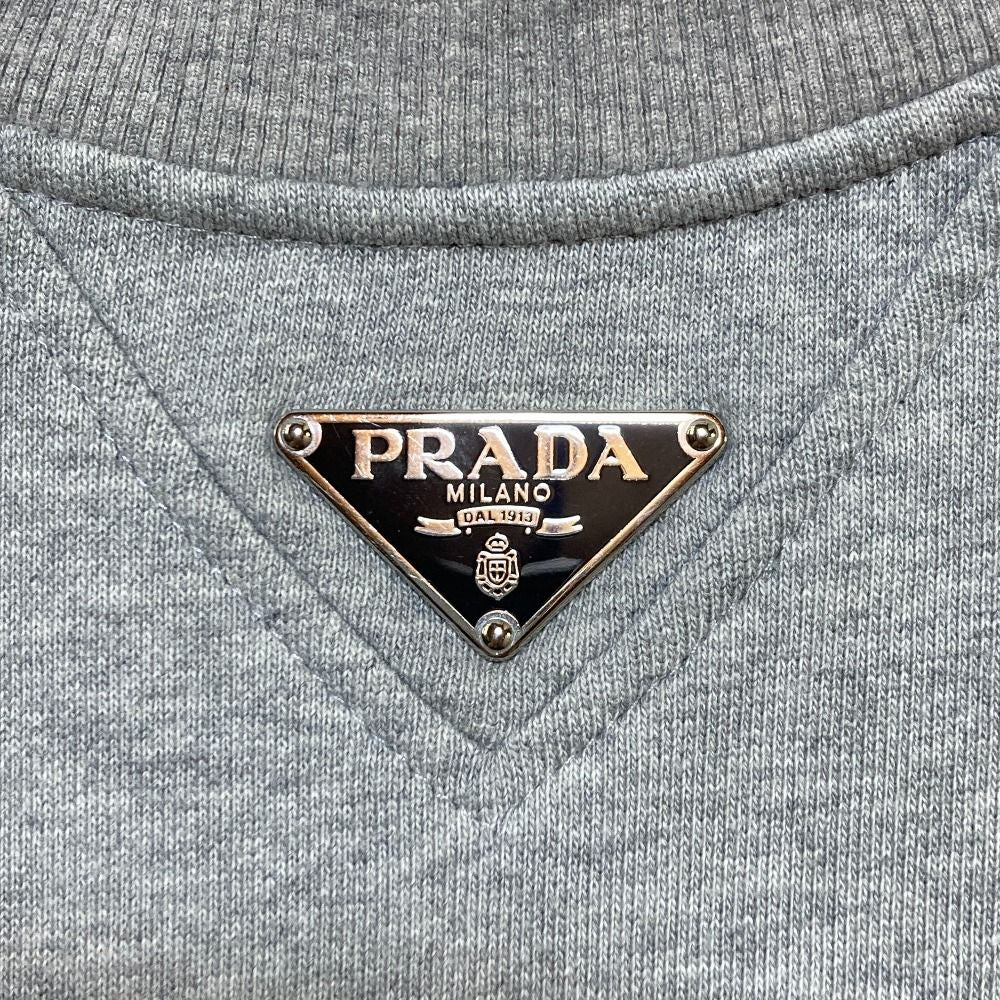 Prada Raglan Sleeve Sweatshirt S Gray