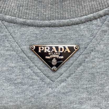Prada Raglan Sleeve Sweatshirt S Gray