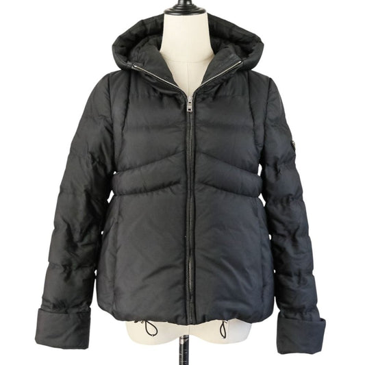Prada Sport Hooded Down Jacket 40 Black