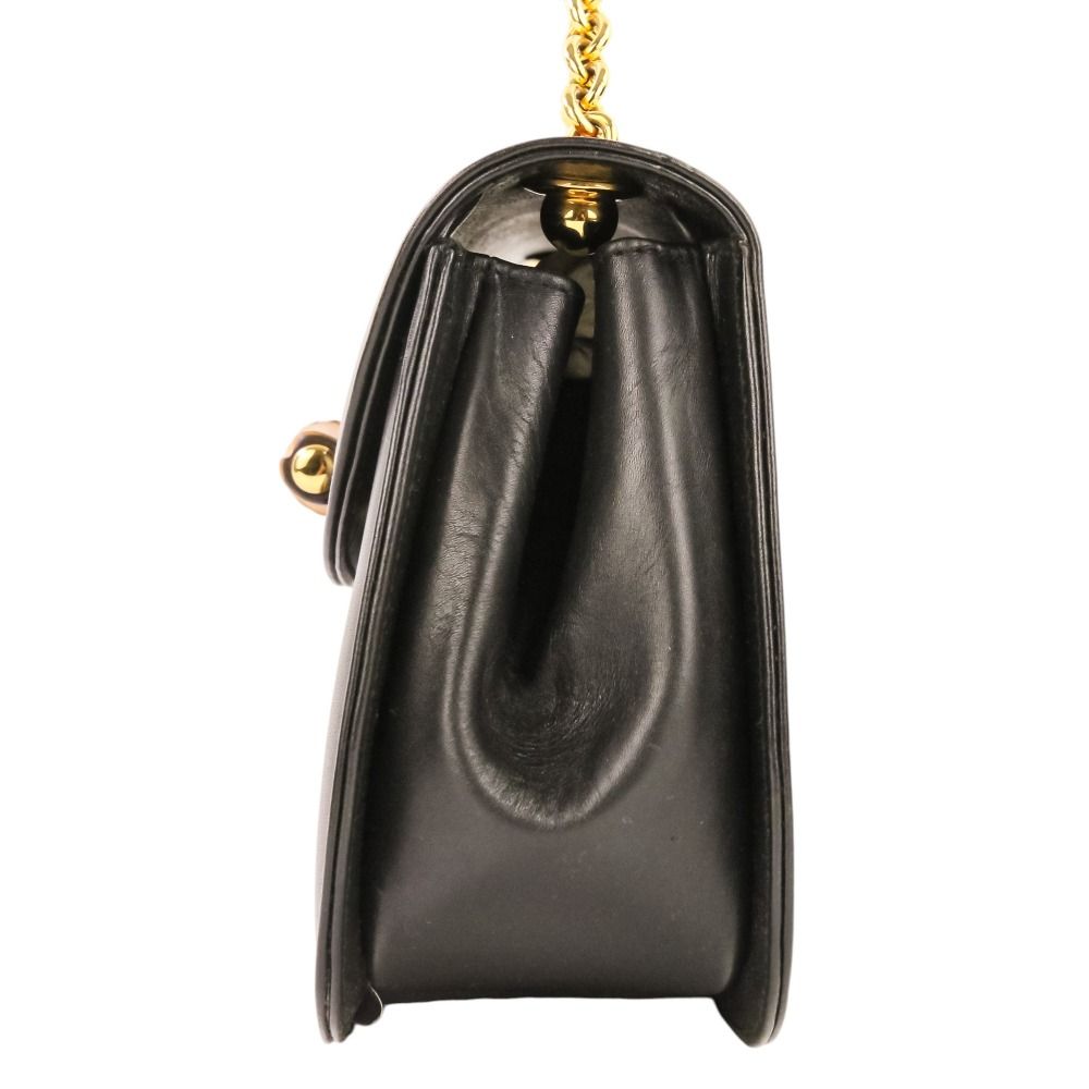 Gucci Bamboo Turnlock Chain Shoulder Bag 001 115 Black