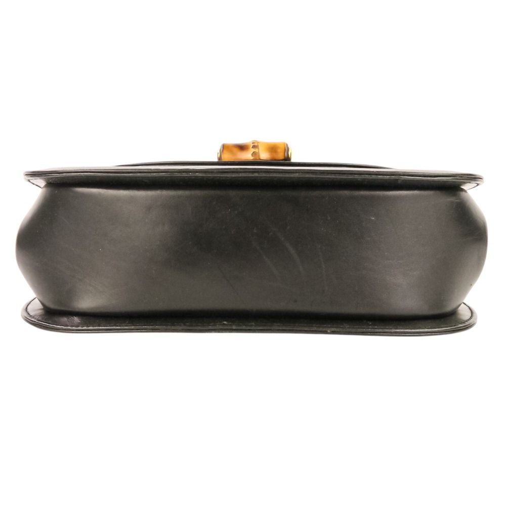 Gucci Bamboo Turnlock Chain Shoulder Bag 001 115 Black