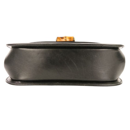 Gucci Bamboo Turnlock Chain Shoulder Bag 001 115 Black
