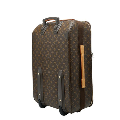 Louis Vuitton Monogram Pegase 55 Travel Bag Suitcase Brown Leather S