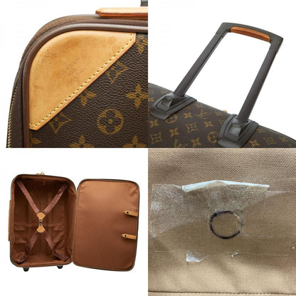 Louis Vuitton Monogram Pegase 55 Travel Bag Suitcase Brown Leather S