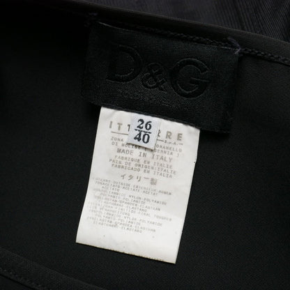 Dolce & Gabbana D&G Vintage Dress 26 40 Back Open Black
