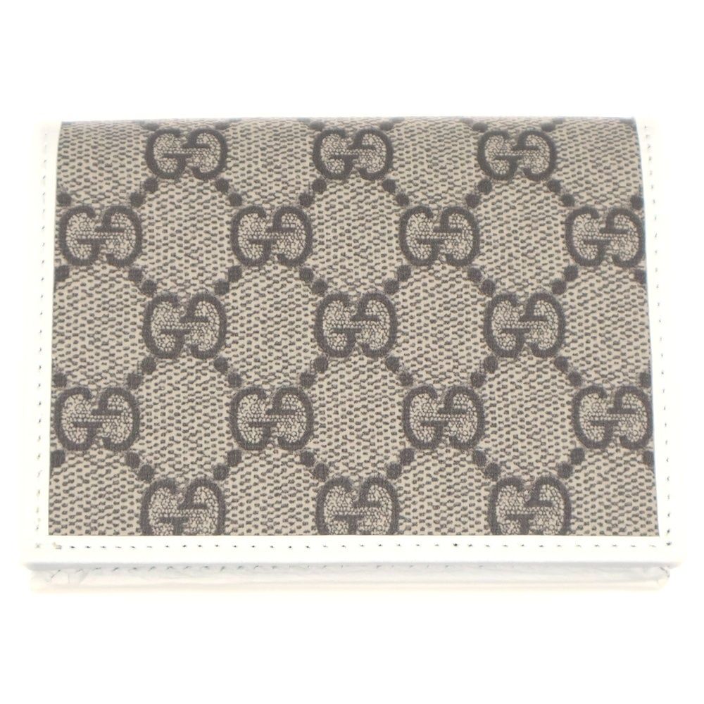 Gucci Mushroom Hattie Stewart GG Supreme Wallet Brown