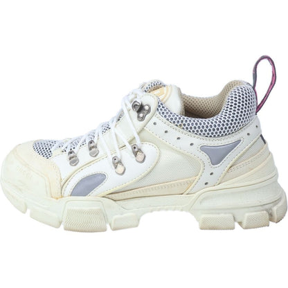 Gucci Flash Trek High Cut Sneakers White