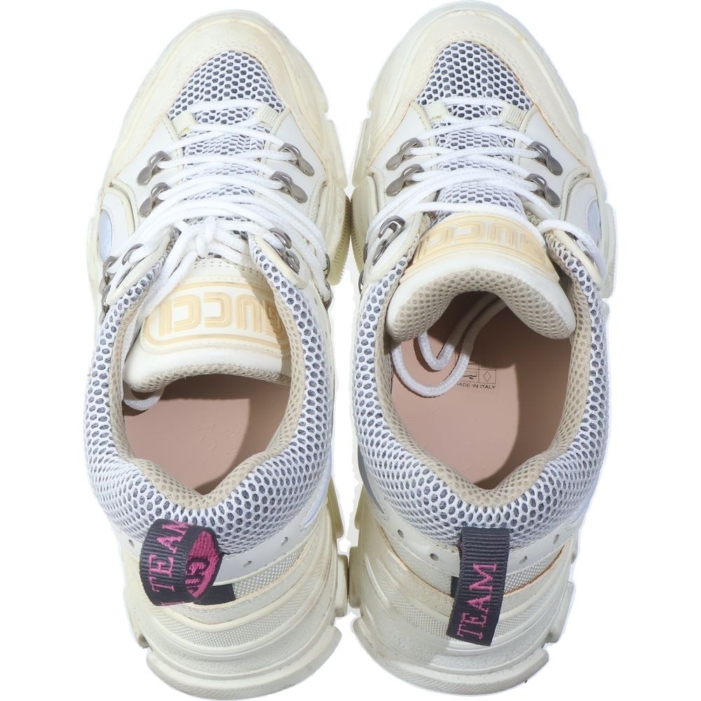 Gucci Flash Trek High Cut Sneakers White