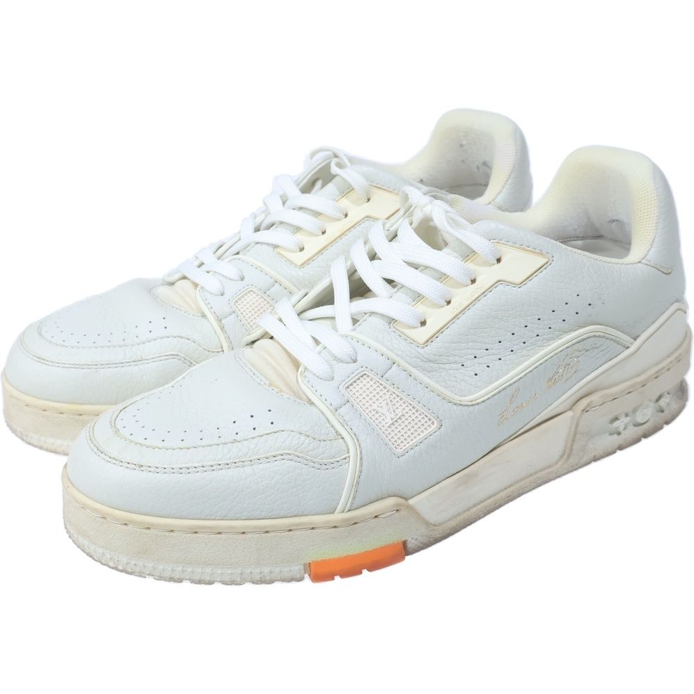 Louis Vuitton LV Trainers Leather Low Cut Sneakers White