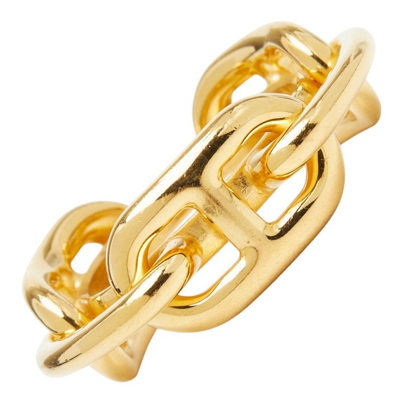 Hermes Lucade Chaine D'ancre Scarf Ring Gold Plated